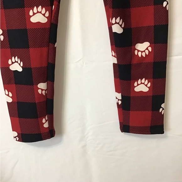 Paw Print Fleece Lined Leggings - Picture 2 of 7